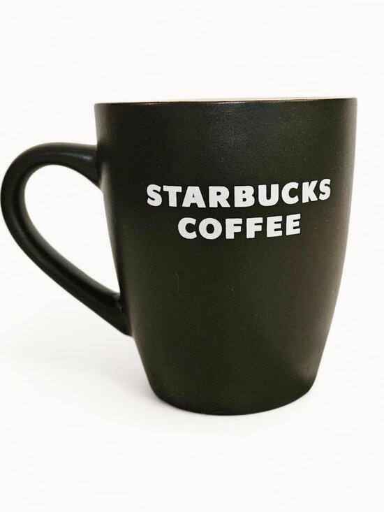 Starbucks Other - Starbucks Abbey Coffee Mug‎ 12oz 2008 Classic Logo - Matte Dark Brown